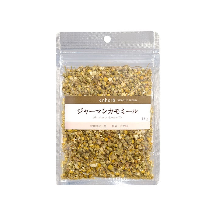 ハーブ専門店 Enherb 公式webサイト ジャーマンカモミール 茶葉 15g ハーブティー サントリーグループのハーブ専門店 Enherb エンハーブ ハーブティー エッセンシャルオイル ハーブコスメ 株式会社コネクト