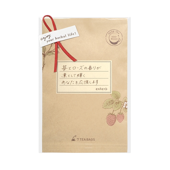 凛として輝く毎日に苺とローズ茶 ギフト 7包 /ギフトパッケージ ティーバッグ