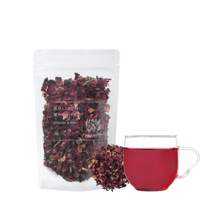 「花ひらくひと時に 華やぐローズ茶」茶葉50g