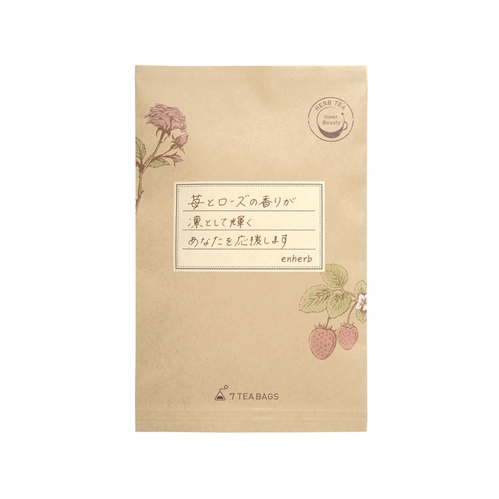 凛として輝く毎日に苺とローズ茶 7包 ティーバッグ