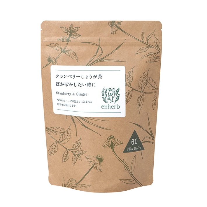 ハーブ専門店「enherb（エンハーブ）」公式WEBサイト クランベリーしょうが茶 ぽかぽかしたい時に(ティーバッグ 30包):  ハーブティー／サントリーグループのハーブ専門店「enherb（エンハーブ）」 [ハーブティー・エッセンシャルオイル・ハーブコスメ] [株式会社コネクト]