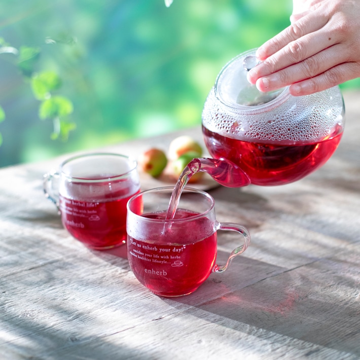 ［限定］暑さに負けない 茶葉×水出しセット ＋［限定］水出しグレフルピール＆バタフライピー15包 ［限定］梅ハイビスカス茶100g