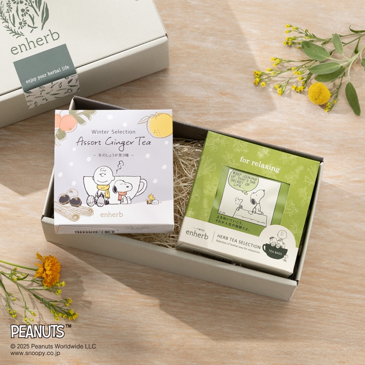 数量限定PEANUTS しょうが茶3種＆for relaxingセット