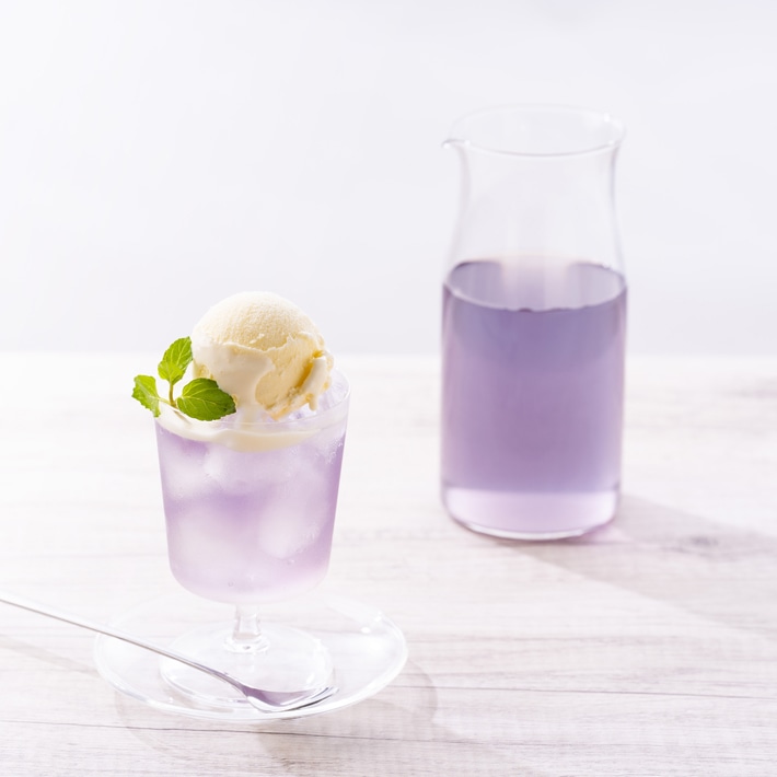 ［限定］暑さに負けない 茶葉×水出しセット ＋［限定］水出しグレフルピール＆バタフライピー15包 ［限定］梅ハイビスカス茶100g