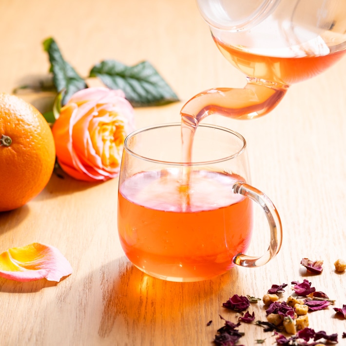 ［限定］春のゆらぎを整え心地よく オレンジローズ茶 （約12杯分） 茶葉50g