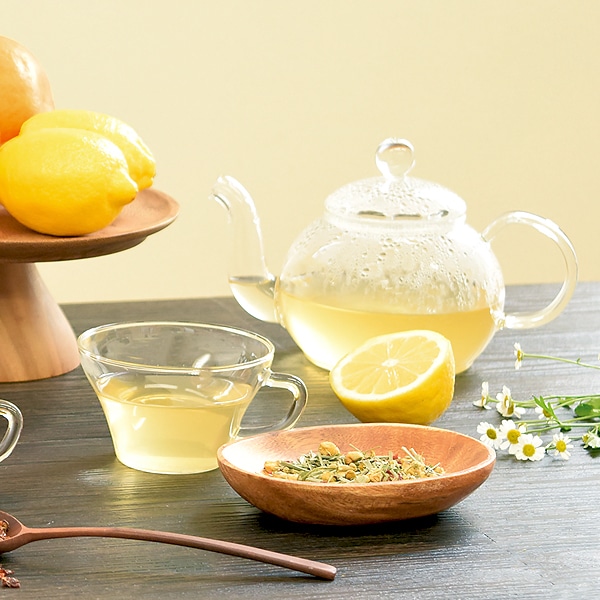 ［限定］夏をもっと楽しむ 茶葉×水出しセット ＋水出しハイビスカス＆レモングラス15包 檸檬カミツレ茶100g