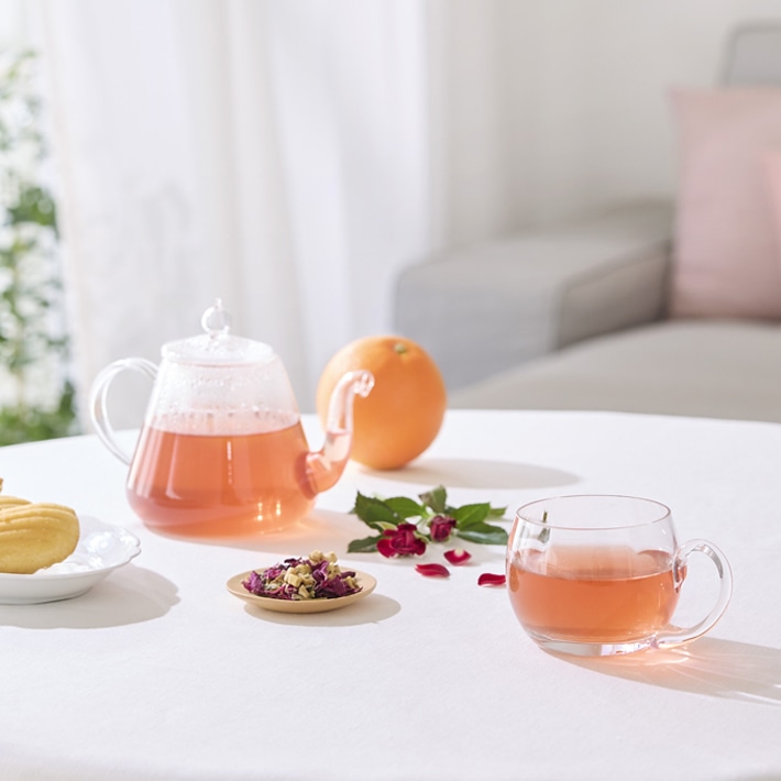 ［限定］春のゆらぎを整え心地よく オレンジローズ茶 （約12杯分） 茶葉50g