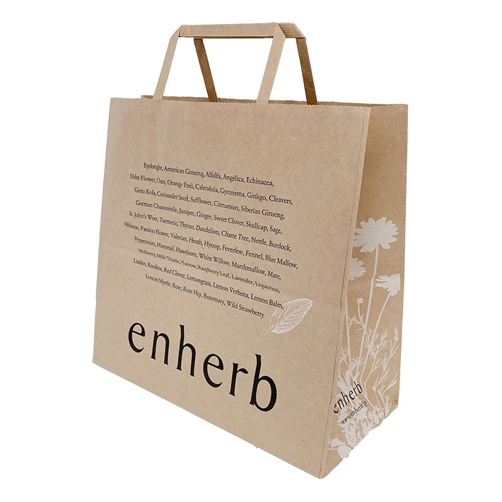 ハーブ専門店「enherb」公式WEBサイト ショッパー(紙 手提げ袋):  ギフト・その他／サントリーグループのハーブ専門店「enherb（エンハーブ）」 [ハーブティー・エッセンシャルオイル・ハーブコスメ]  [株式会社コネクト]