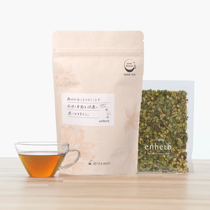 ハーブ専門店 Enherb 公式webサイト 限定 花通信 ーシトラスミントー 茶葉 50g 約14杯分 ハーブティー サントリーグループの ハーブ専門店 Enherb エンハーブ ハーブティー エッセンシャルオイル ハーブコスメ 株式会社コネクト