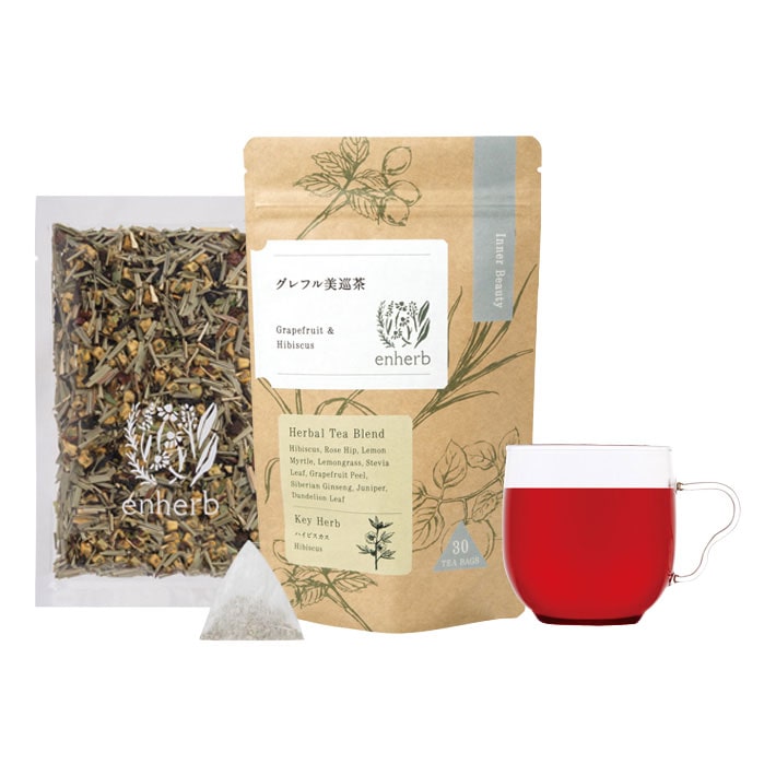 すっきりキュッと グレフル美巡茶 30包 ティーバッグ