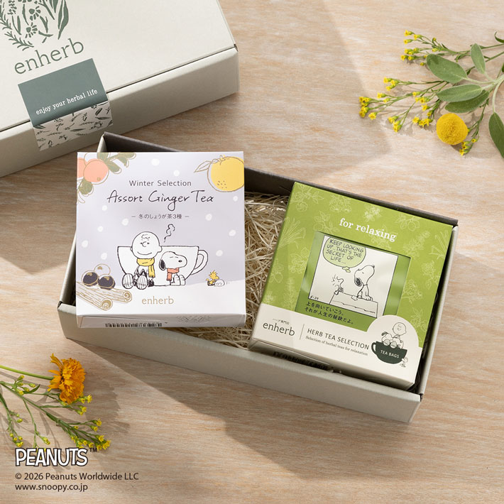 季節限定PEANUTS しょうが茶&for relaxing 1セット 内容量