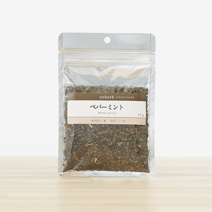 ハーブ専門店 Enherb 公式webサイト ペパーミント 茶葉 15g ハーブティー サントリーグループのハーブ専門店 Enherb エンハーブ ハーブティー エッセンシャルオイル ハーブコスメ 株式会社コネクト