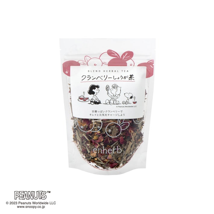 ［限定］PEANUTS クランベリーしょうが茶（茶葉50g / （約12杯分））