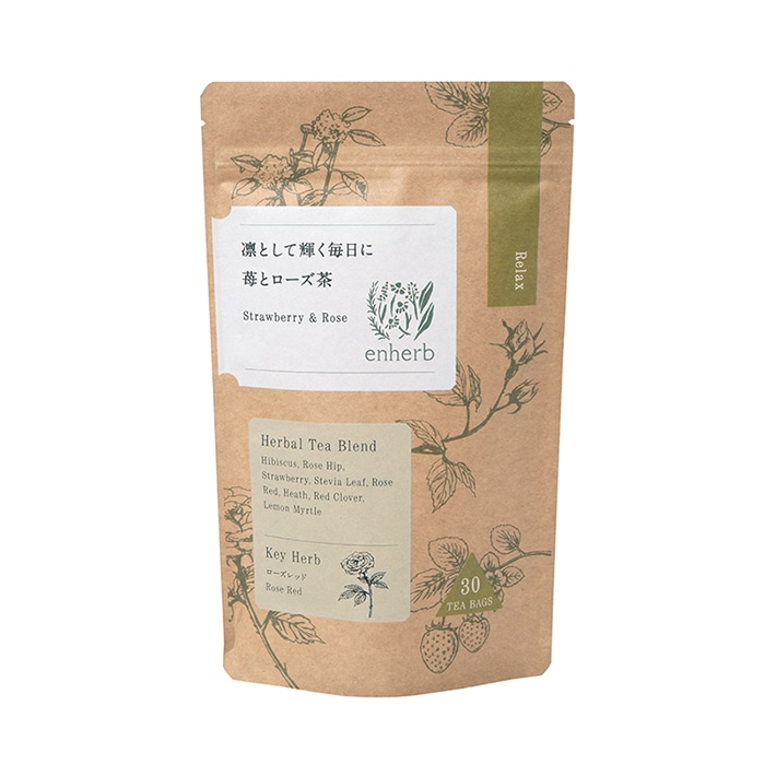 凛として輝く毎日に苺とローズ茶(ティーバッグ / 30包)