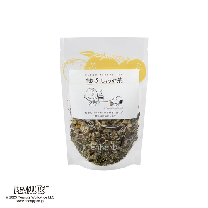 ［限定］PEANUTS 柚子しょうが茶（茶葉50g / （約10杯分））