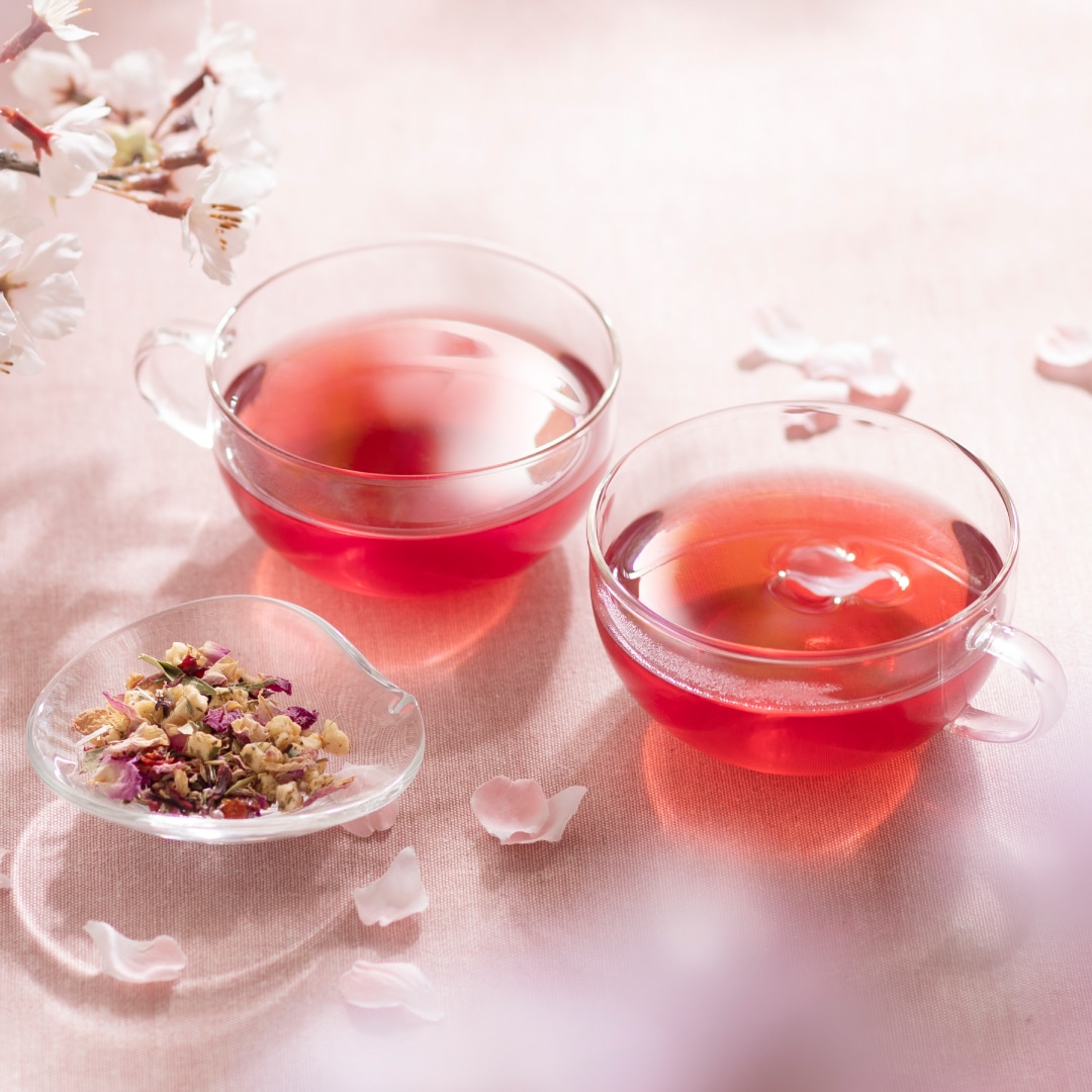 春の余韻と「桃さくら茶」