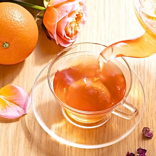 【WEB限定】「春のゆらぎを整え心地よく オレンジローズ茶」購入で自動エントリー！ 再購入〈おかわり〉で100ポイントをプレゼント