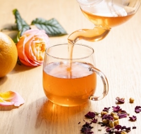 春のゆらぎを整え心地よくオレンジローズ茶 例
