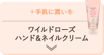 +手肌に潤いを ワイルドローズハンド&ネイルクリーム