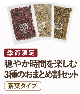 季節限定 穏やか時間を楽しむ3種のおまとめ割セット