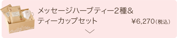 メッセージハーブティー2種&ティーカップセット