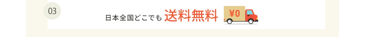 03 日本全国どこでも送料無料