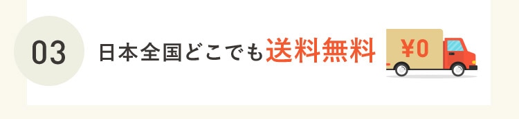 03 日本全国どこでも送料無料