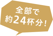 全部で約24杯分！