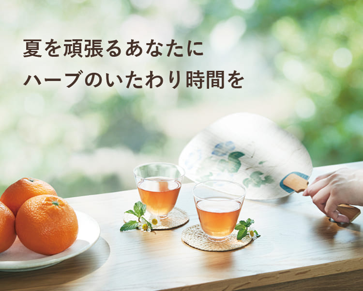 夏の頑張るカラダとココロにハーブでいたわりを