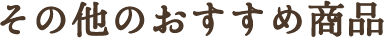 その他のおすすめ商品