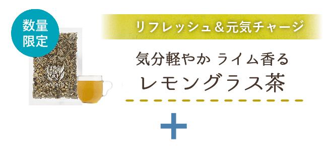 
                          リフレッシュ&元気チャージ 気分軽やか ライム香るレモングラス茶