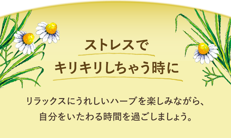 ストレスでキリキリしちゃう時に