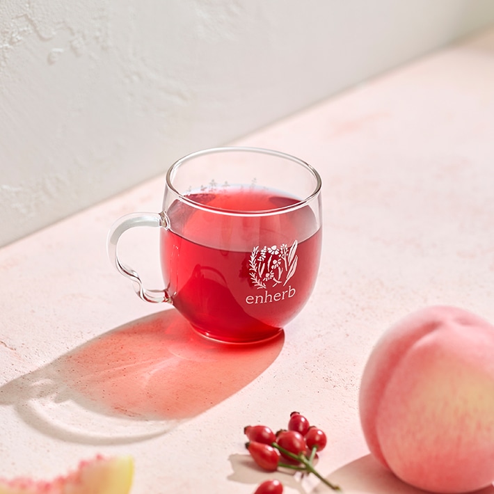 ザ ハーブティーカップ 桃ローズヒップ茶入り