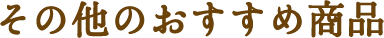 その他のおすすめ商品