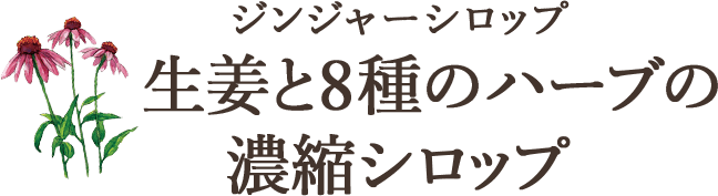 生姜と8種のハーブの濃縮シロップ