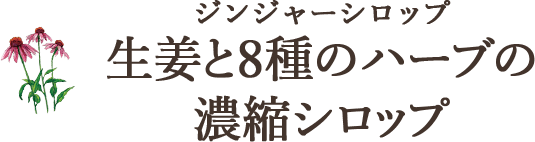 生姜と8種のハーブの濃縮シロップ