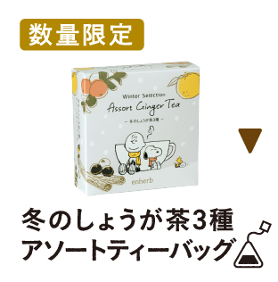 【数量限定】冬のしょうが茶3種アソートティーバッグ