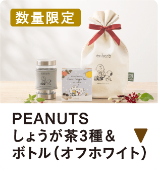 【数量限定】しょうが茶3種＆ボトル（オフホワイト）