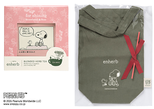 PEANUTS for shining ラッピングバッグ付（カーキ）