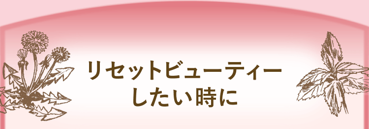 リセットビューティーしたい時に