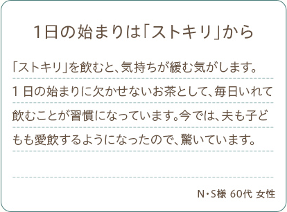 1日のはじまりは「ストキリ」から