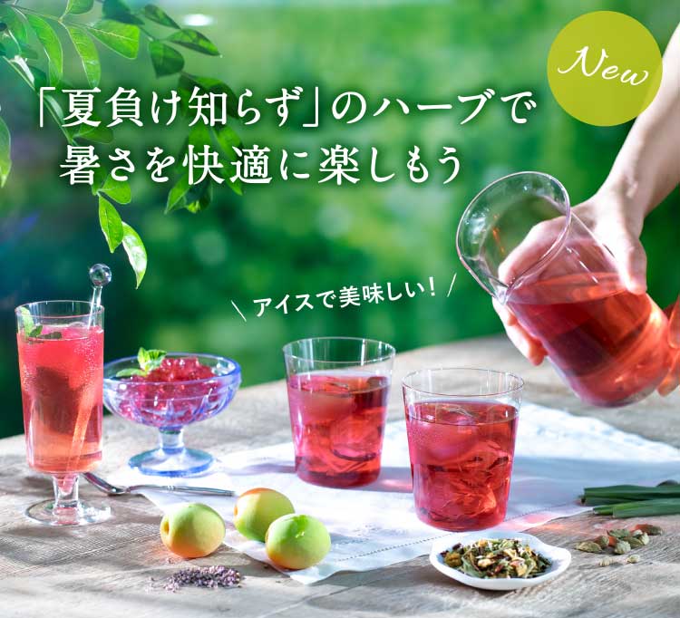 「夏負け知らず」のハーブで暑さを快適に楽しもう