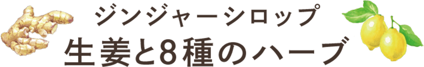 ジンジャーシロップ 生姜と8種のハーブ