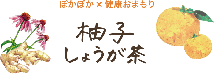 ぽかぽか×健康おまもり 柚子しょうが茶